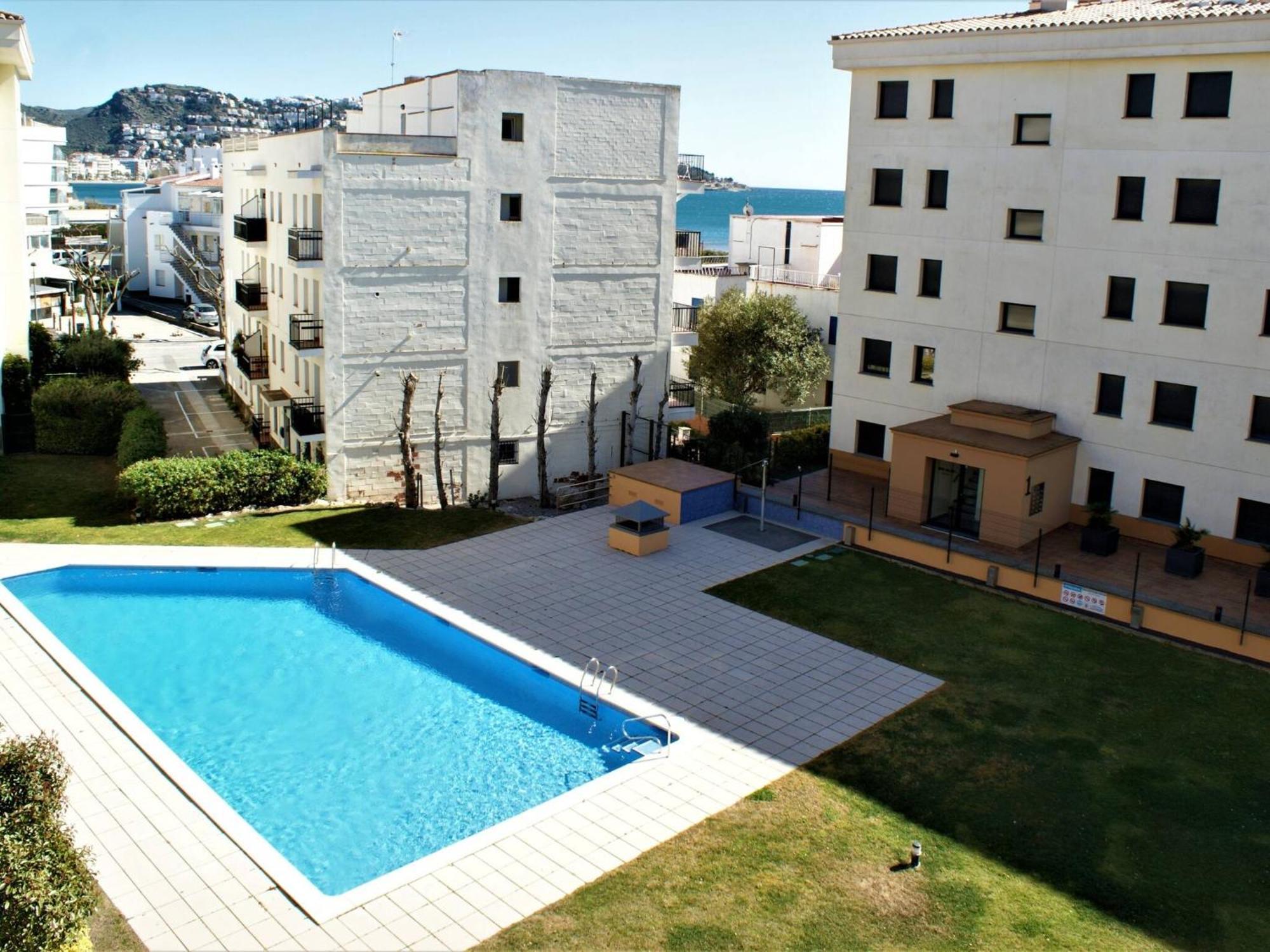 Apartamento En Roses A 2 Min De La Playa Con Vistas Al Mar Av-18 خيرونا المظهر الخارجي الصورة